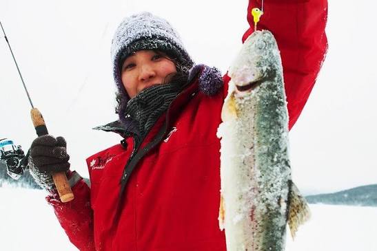 Ice Fishing on Great Slave Lake